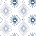 Load image into Gallery viewer, KENAYA 1 BLUE AND GREY SQUARE CUSHION
