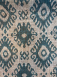Load image into Gallery viewer, KENAYA 3 TEAL VIBE SHEER LINEN CURTAINS