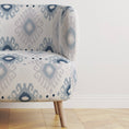 Load image into Gallery viewer, KENAYA BLUE AND GREY FABRIC BY YARD