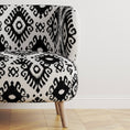 Load image into Gallery viewer, KENAYA BLACK AND WHITE FABRIC BY YARD
