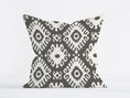 Load image into Gallery viewer, KENAYA 2 CHARCOAL BLACK SQUARE CUSHION