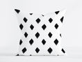 Load image into Gallery viewer, KETUT BLACK AND WHITE SQUARE CUSHION