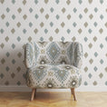 Load image into Gallery viewer, KETUT BLUE TAUPE WALLPAPER