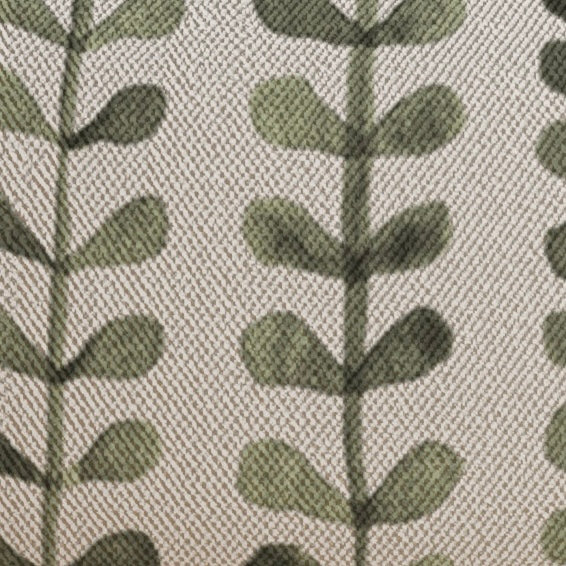 NORDIC LEAF MUTED GREEN LUMBAR CUSHION