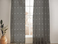 Load image into Gallery viewer, NAOMI CHARCOAL BLACK SHEER LINEN CURTAIN
