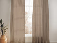 Load image into Gallery viewer, CARAMEL SHEER LINEN CURTAINS