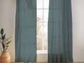 Load image into Gallery viewer, VINTAGE BLUE SHEER LINEN CURTAINS