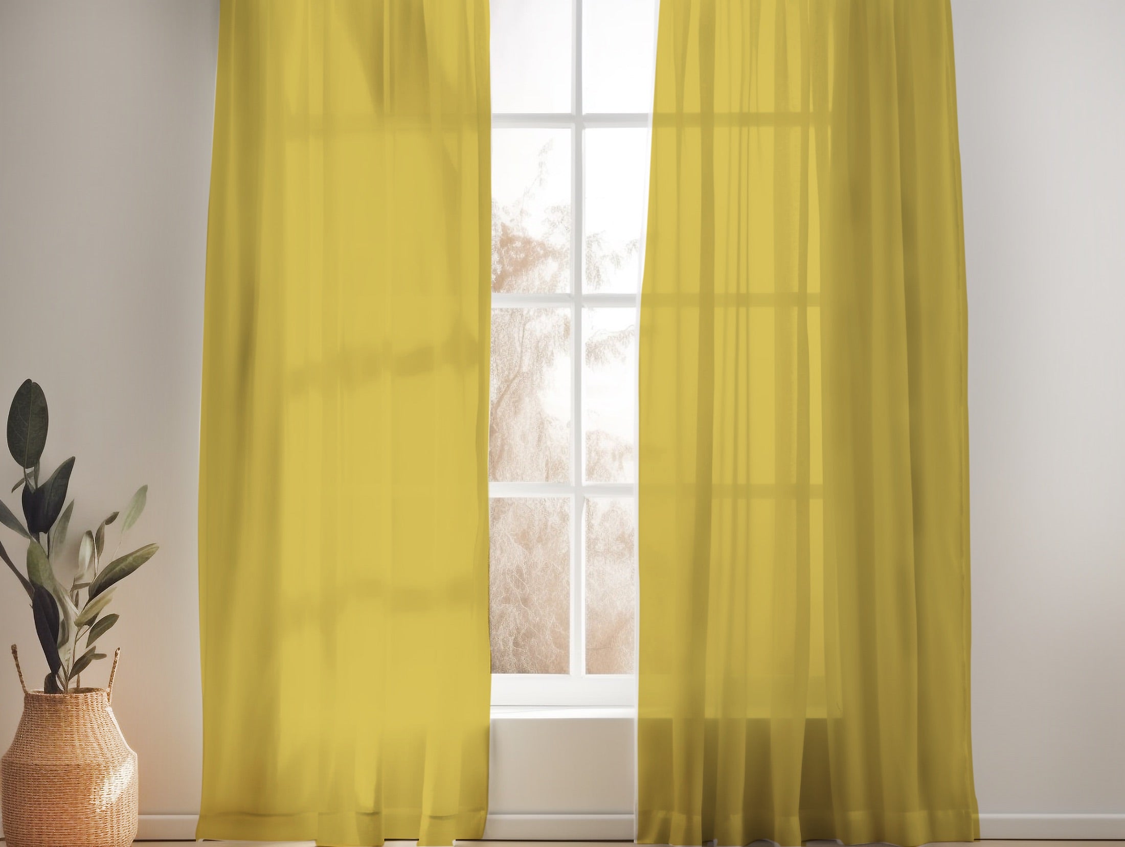 CORN FIELD SHEER LINEN CURTAINS
