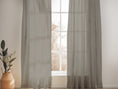 Load image into Gallery viewer, TAUPE SHEER LINEN CURTAINS