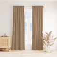 Load image into Gallery viewer, CARAMEL LUXE LINEN CURTAINS