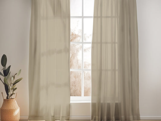 SAND SHEER LINEN CURTAINS
