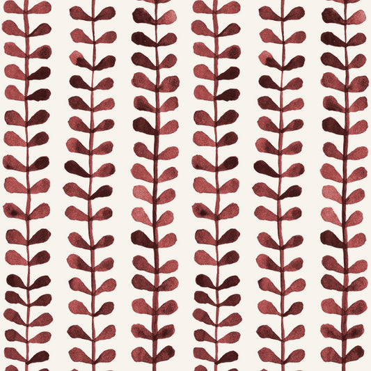NORDIC LEAF TERRACOTTA SQUARE CUSHION