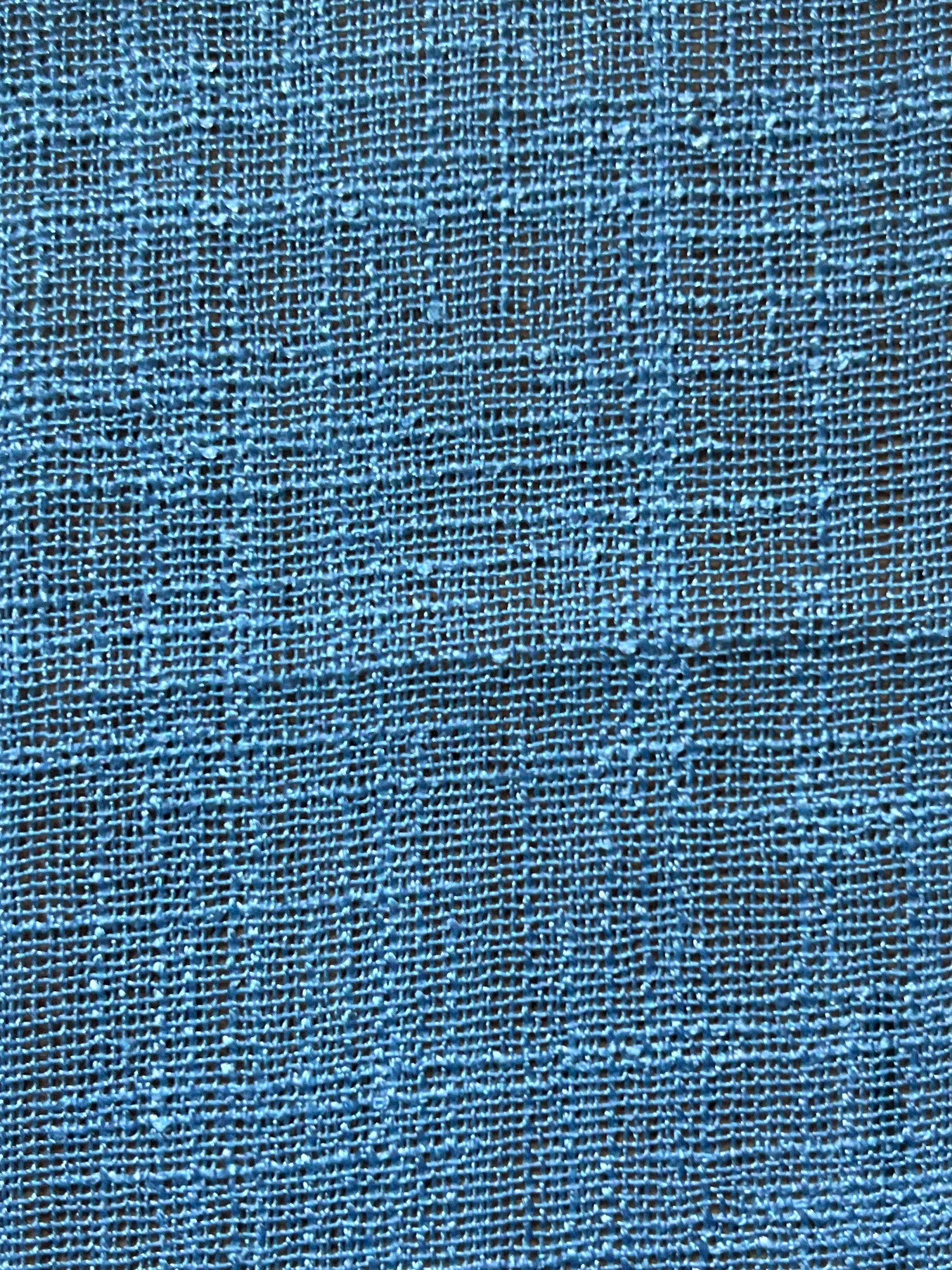 VINTAGE BLUE SHEER LINEN CURTAINS