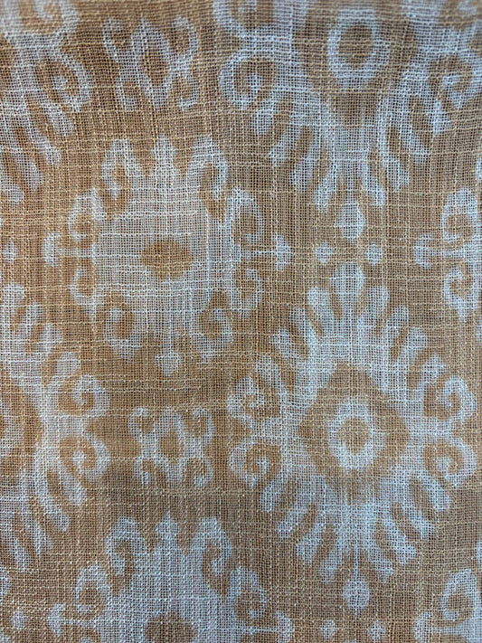 KENAYA 2  CAMEL SHEER LINEN CURTAINS