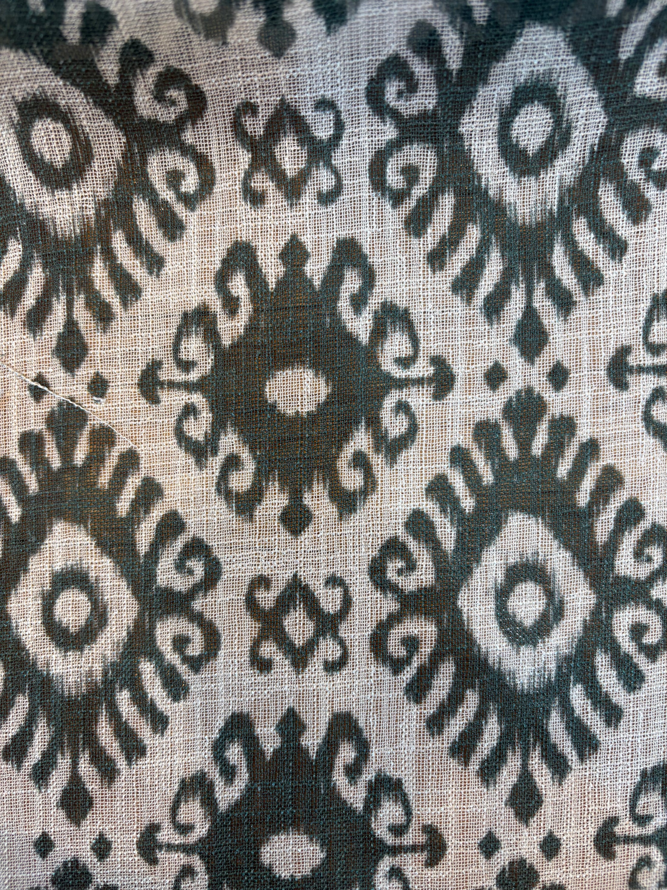 KENAYA 3 DUSTY OLIVE SHEER LINEN CURTAINS