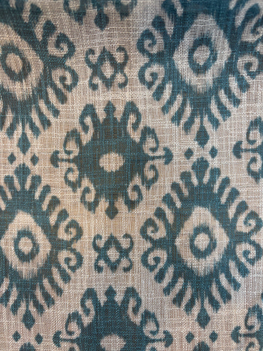 KENAYA 3 TEAL VIBE  SHEER LINEN CURTAINS