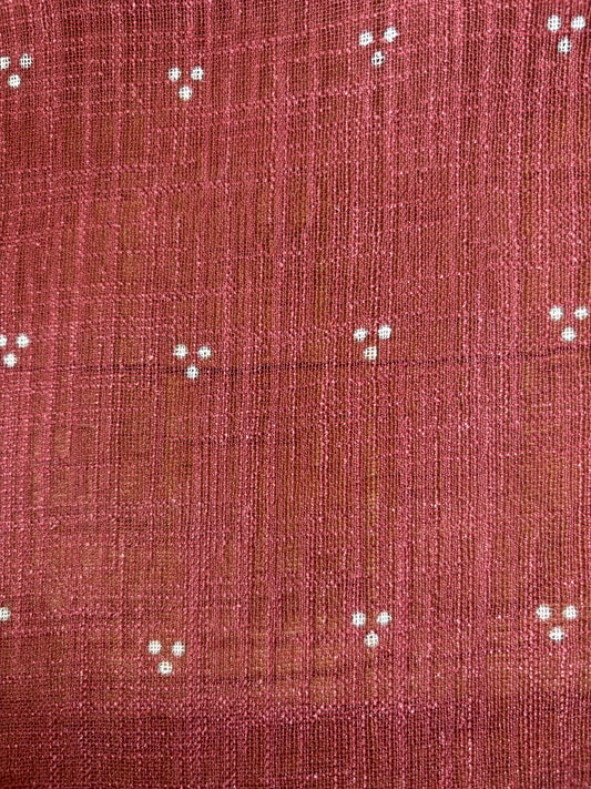 NAOMI TERRACOTTA SHEER LINEN CURTAIN