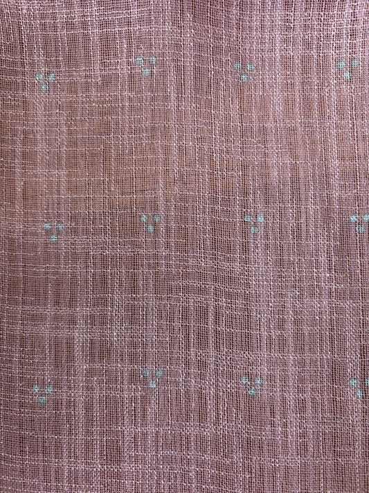 NAOMI PEACH BUD SHEER LINEN CURTAIN