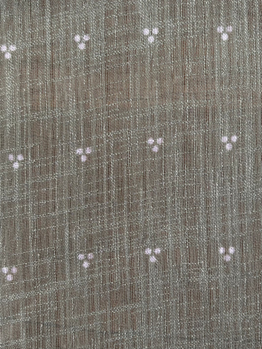 NAOMI CHARCOAL BLACK SHEER LINEN CURTAIN