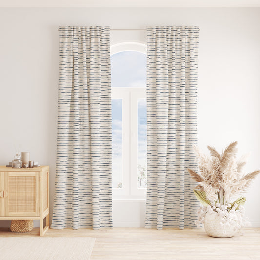 KOA VINTAGE BLUE LUXE LINEN CURTAINS