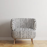 ZIRA BLACK AND WHITE FABRIC  BY YARD