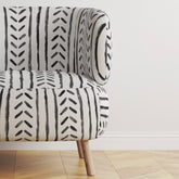 ZIRA BLACK AND WHITE FABRIC  BY YARD