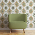 Load image into Gallery viewer, KENAYA 1 YELLOW AND GREEN WALLPAPER
