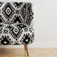Load image into Gallery viewer, KENAYA BLACK AND WHITE FABRIC BY YARD
