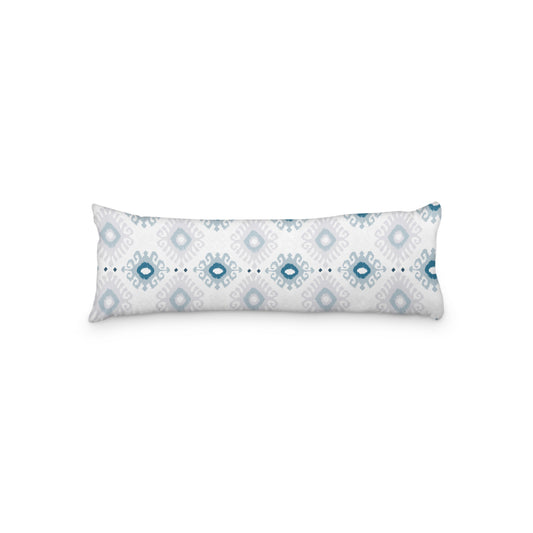KENAYA 1  BLUE AND GREY LUMBAR CUSHION