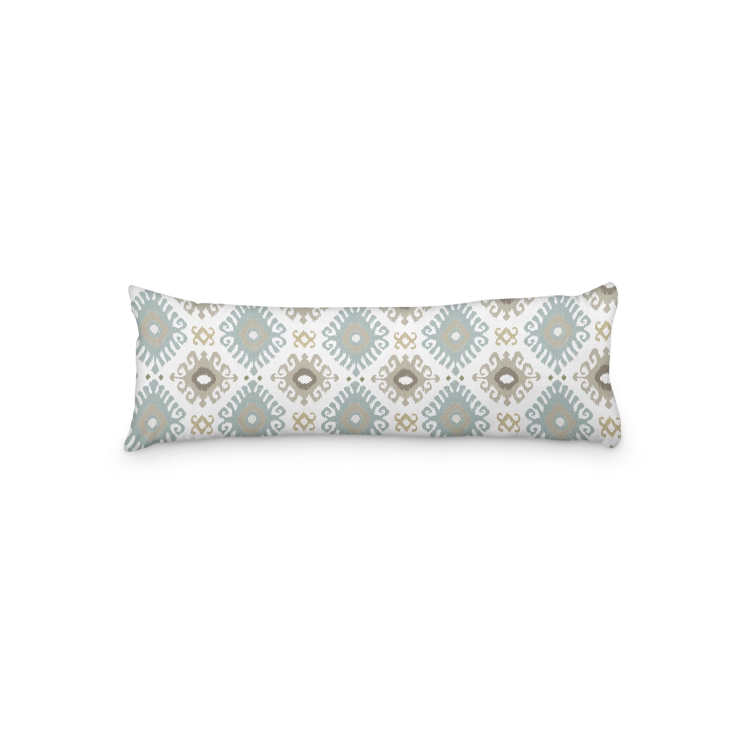 KENAYA 1  BLUE AND TAUPE LUMBAR CUSHION