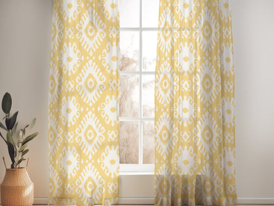 KENAYA 2  CORN FIELD SHEER LINEN CURTAINS