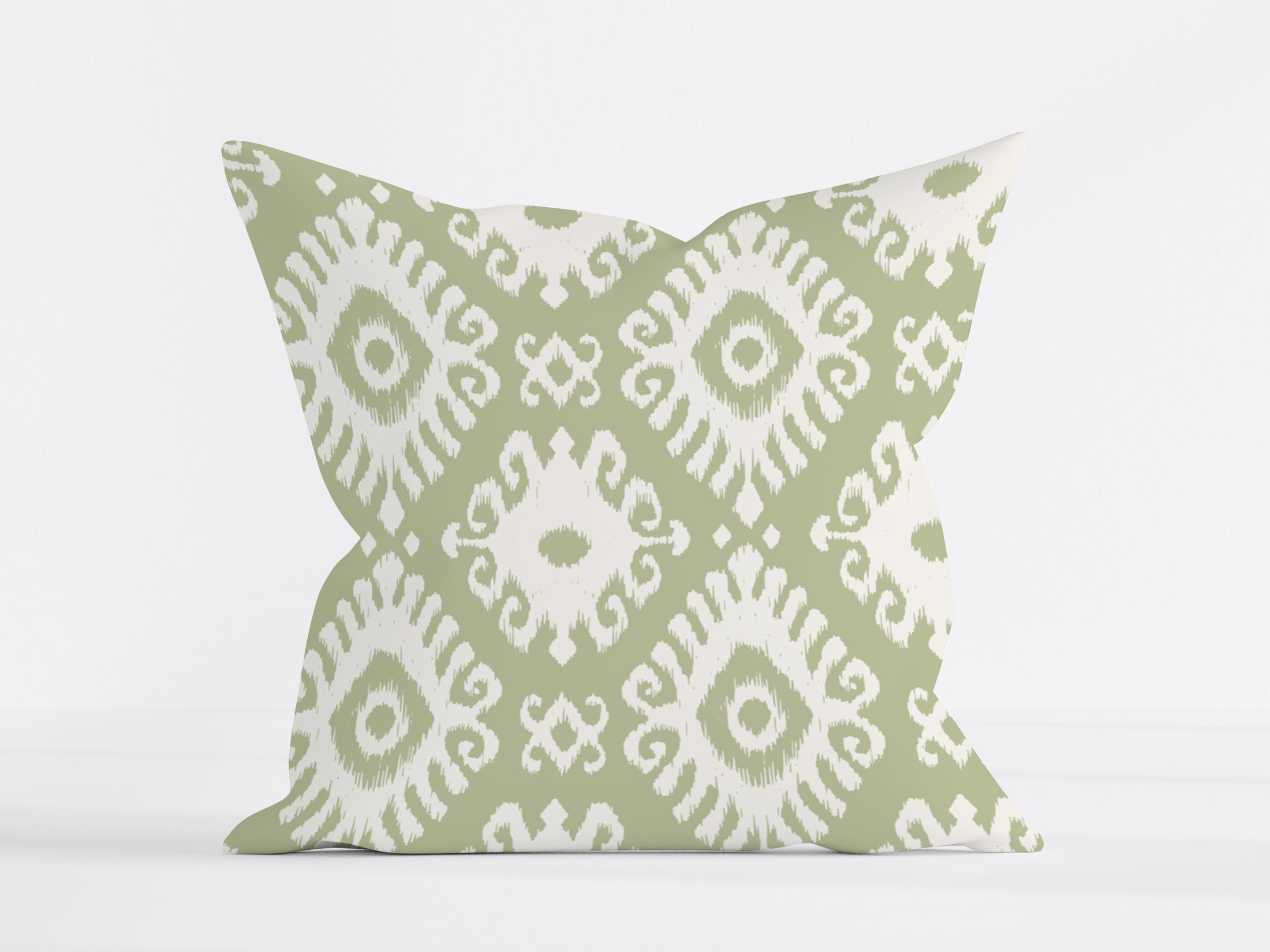 KENAYA 2 MUTED GREEN SQUARE CUSHION