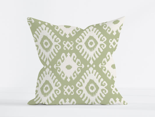 KENAYA 2 MUTED GREEN SQUARE CUSHION