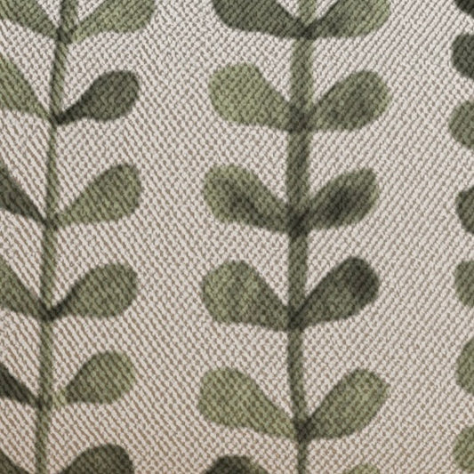 NORDIC LEAF MUTED GREEN SQUARE CUSHION