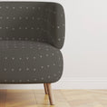 Load image into Gallery viewer, NAOMI  CHARCOAL BLACK FABRIC  BY YARD
