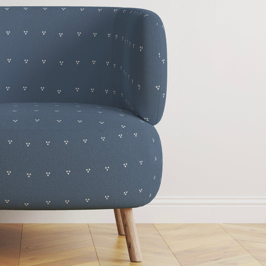 NAOMI VINTAGE BLUE FABRIC  BY YARD