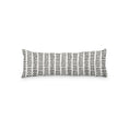 Load image into Gallery viewer, NORDIC LEAF CHARCOAL BLACK  LUMBAR CUSHION
