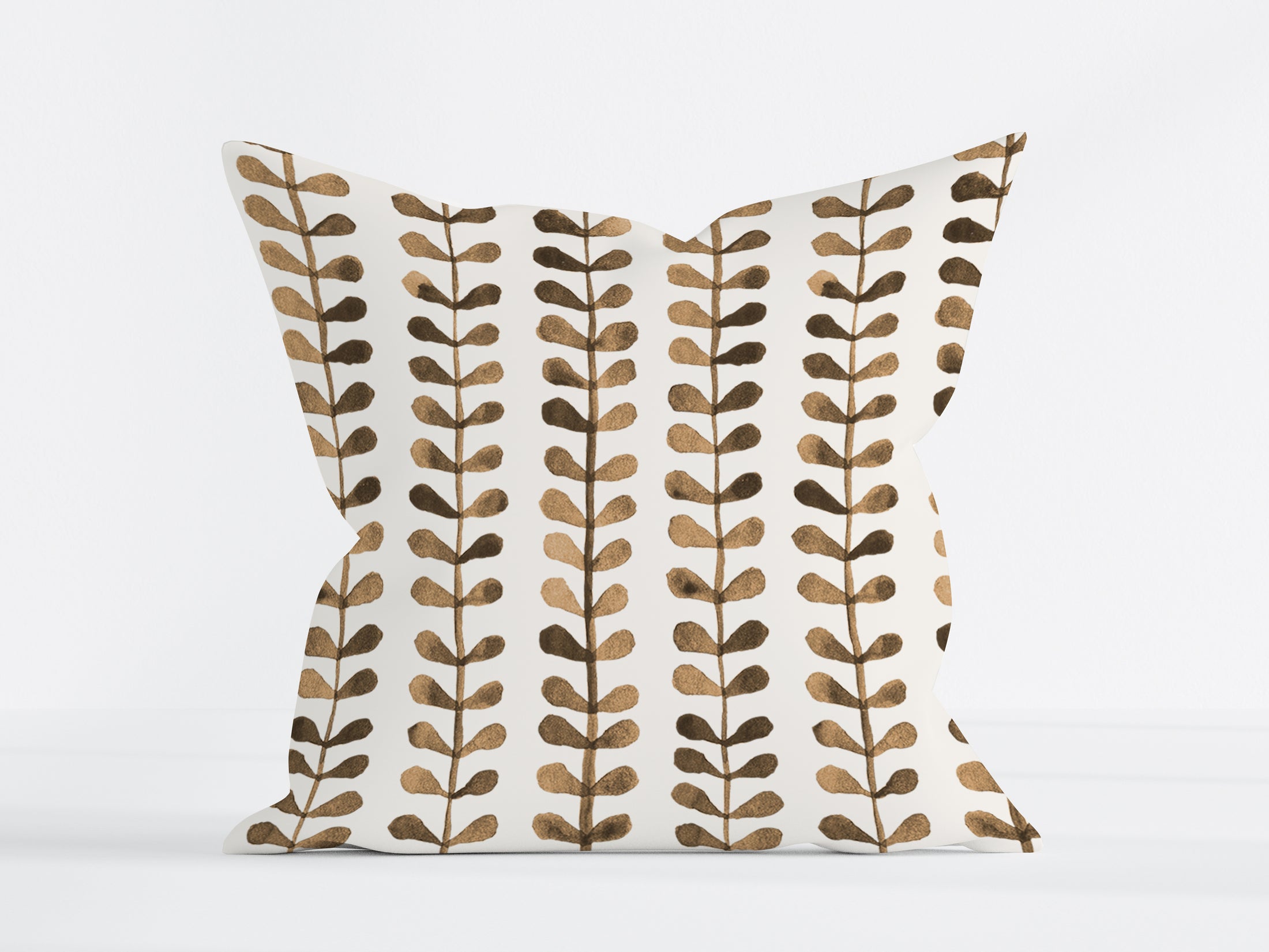 NORDIC LEAF HONEY DEW SQUARE CUSHION