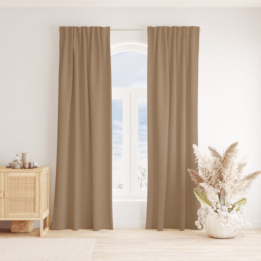CARAMEL LUXE LINEN CURTAINS