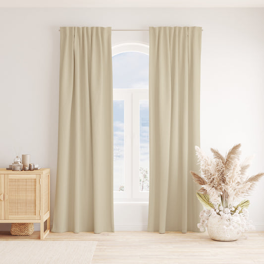 CLASSIC IVORY LUXE LINEN CURTAINS