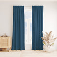 Load image into Gallery viewer, VINTAGE BLUE LUXE LINEN CURTAINS
