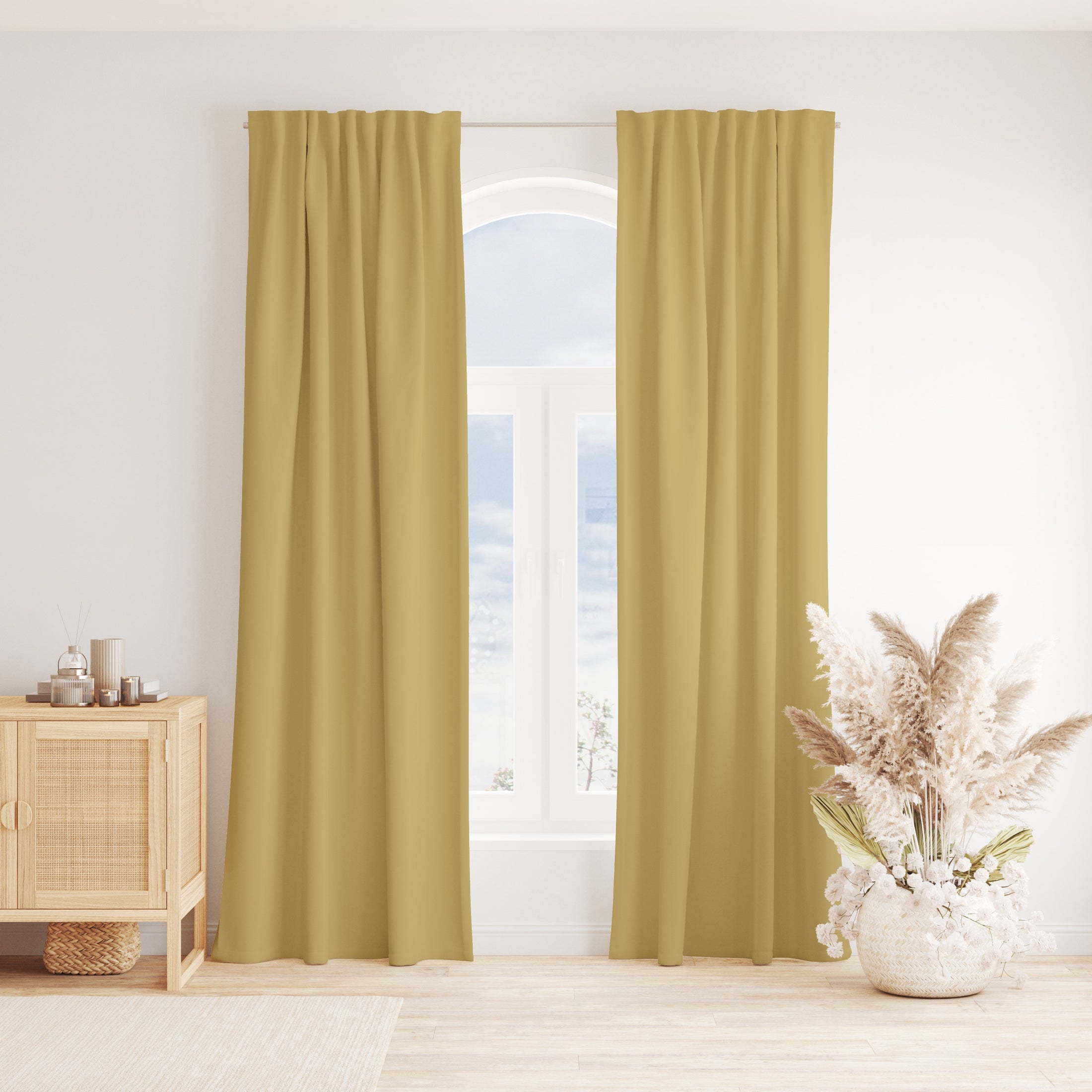 CAMEL LUXE LINEN CURTAINS