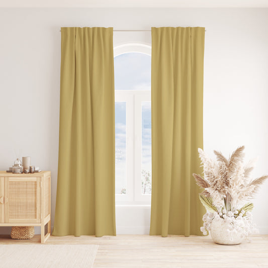 CAMEL LUXE LINEN CURTAINS